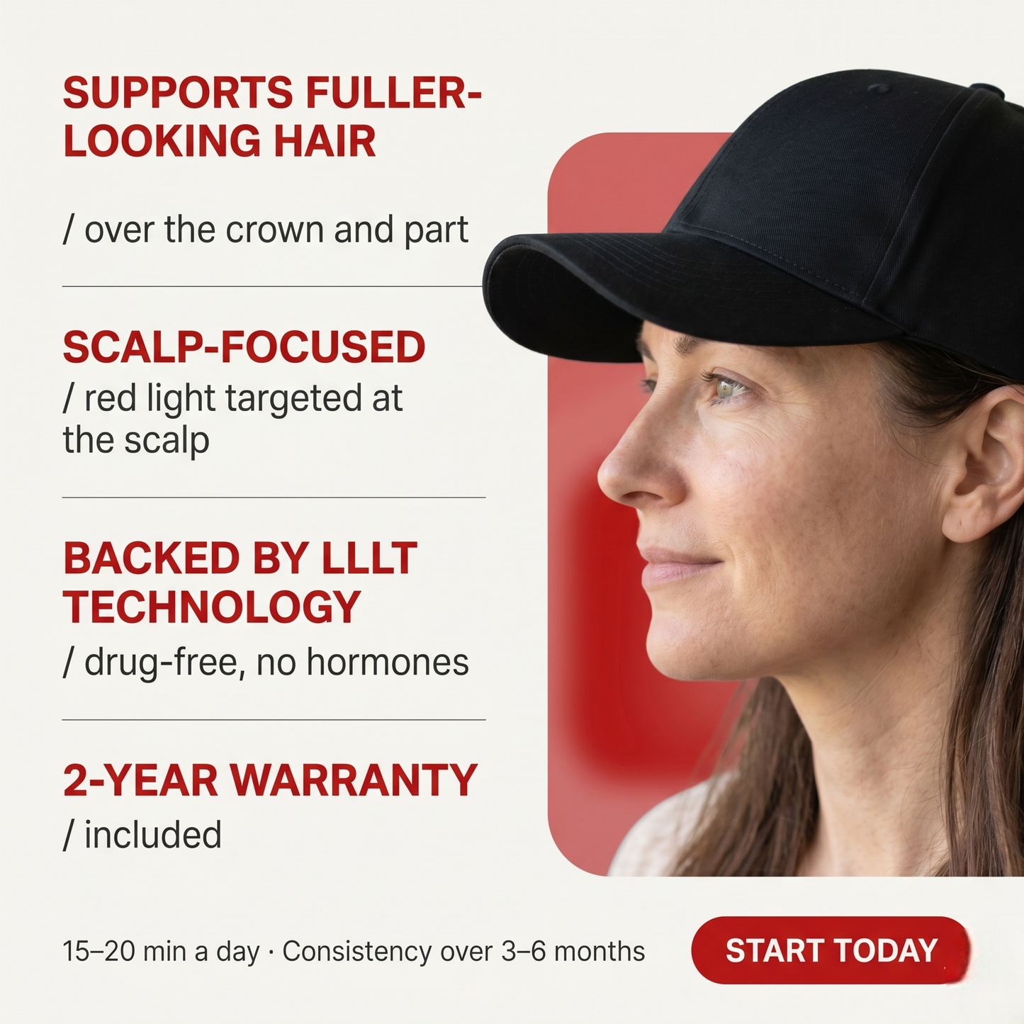 Rauwax™ Red Light Therapy Cap